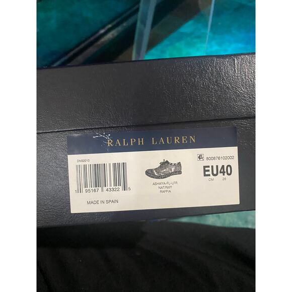 Ralph Lauren Made in Spain Ashaya Raffia Loafers - Picture 4 of 4